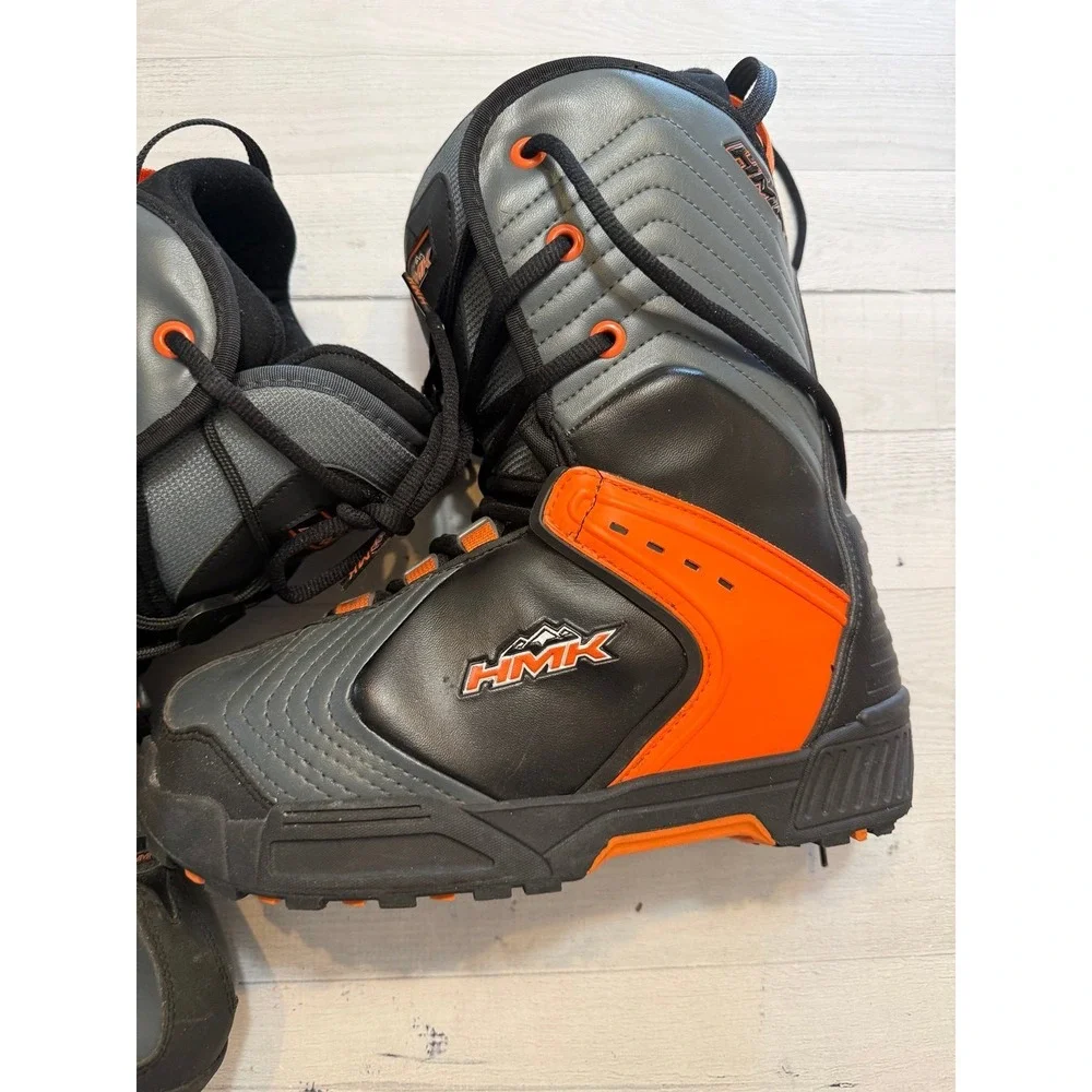 HMK Highmark 4 Snowmobile Boots Men's Size‎ 8 Black Orange